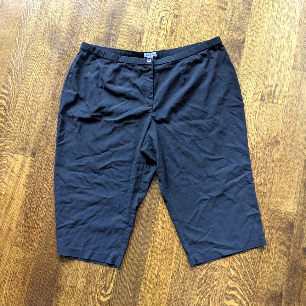 Jessica London Black Capri Pants Plus Size 28